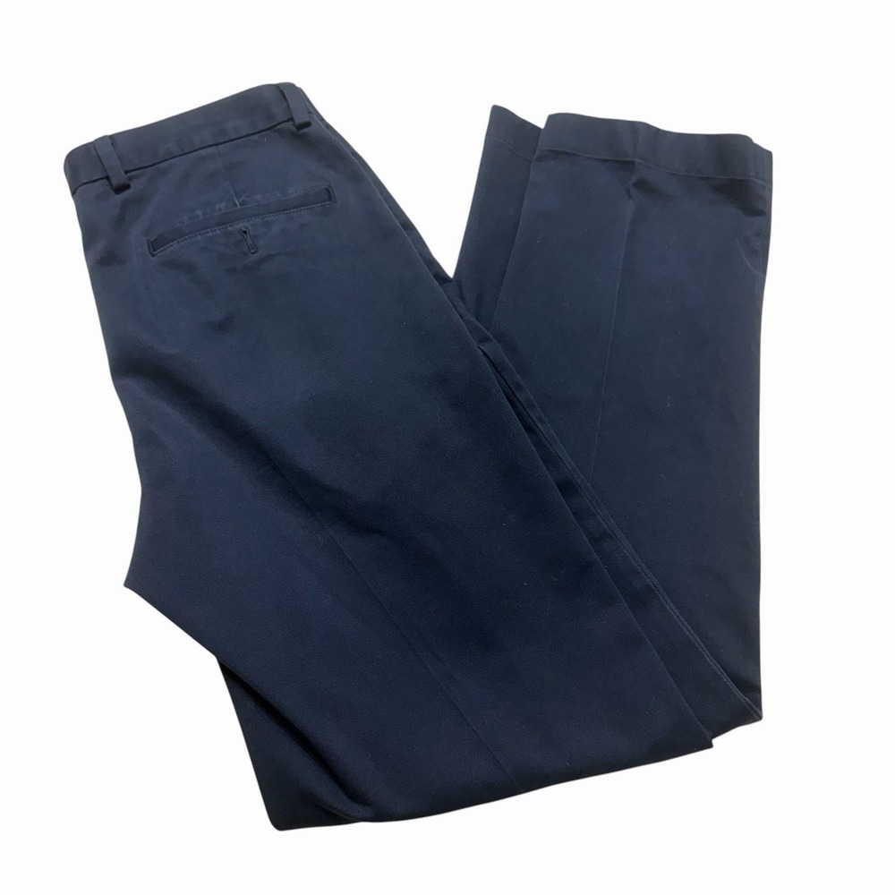 Brooks‎ Brothers Advantage Chino Clark Pants Navy Flat Front Mens